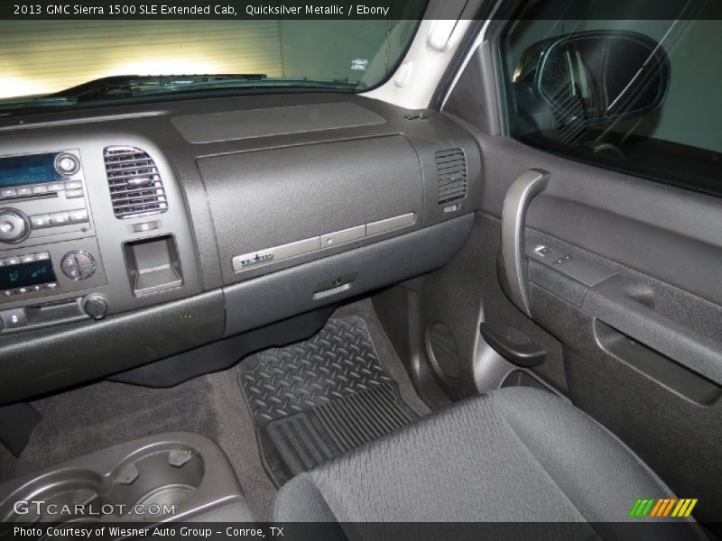 Quicksilver Metallic / Ebony 2013 GMC Sierra 1500 SLE Extended Cab