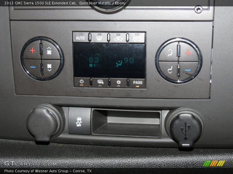 Quicksilver Metallic / Ebony 2013 GMC Sierra 1500 SLE Extended Cab