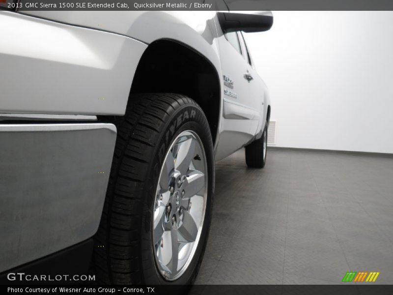 Quicksilver Metallic / Ebony 2013 GMC Sierra 1500 SLE Extended Cab