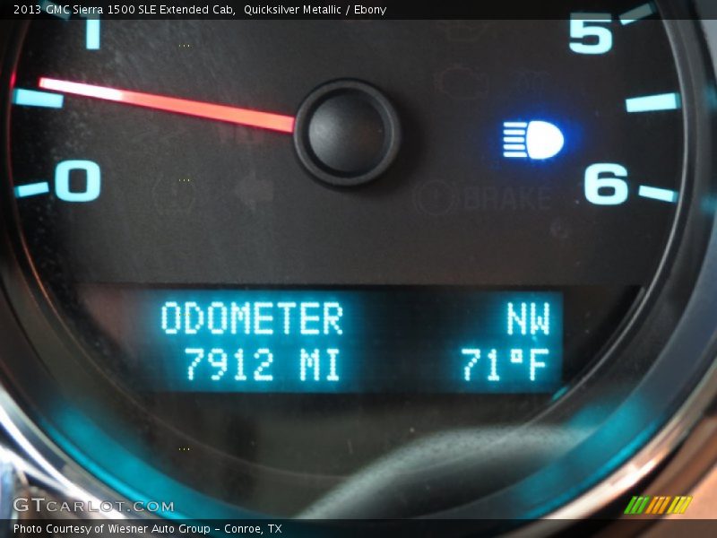 Quicksilver Metallic / Ebony 2013 GMC Sierra 1500 SLE Extended Cab