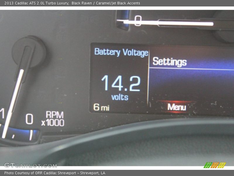 Black Raven / Caramel/Jet Black Accents 2013 Cadillac ATS 2.0L Turbo Luxury