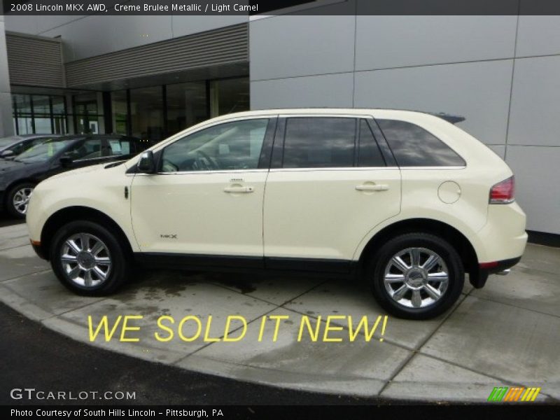 Creme Brulee Metallic / Light Camel 2008 Lincoln MKX AWD