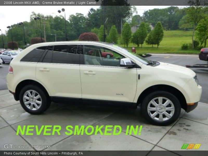 Creme Brulee Metallic / Light Camel 2008 Lincoln MKX AWD