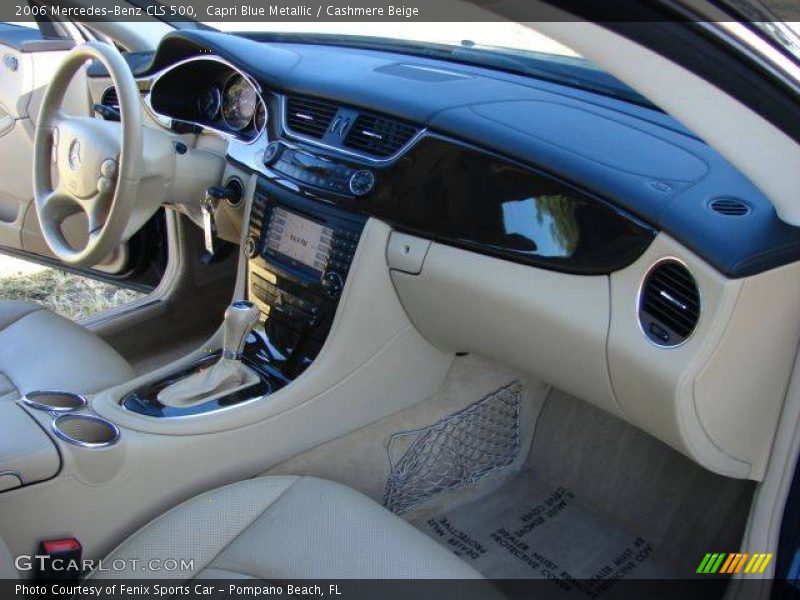 Capri Blue Metallic / Cashmere Beige 2006 Mercedes-Benz CLS 500
