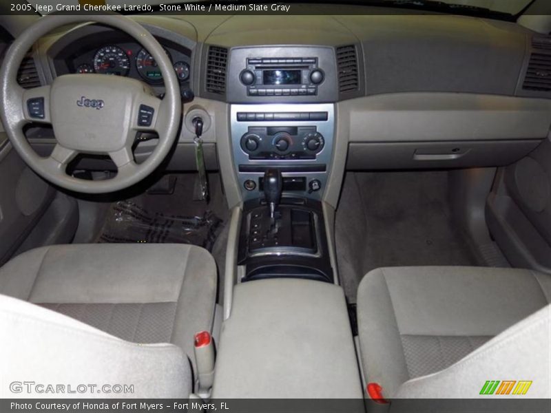 Stone White / Medium Slate Gray 2005 Jeep Grand Cherokee Laredo