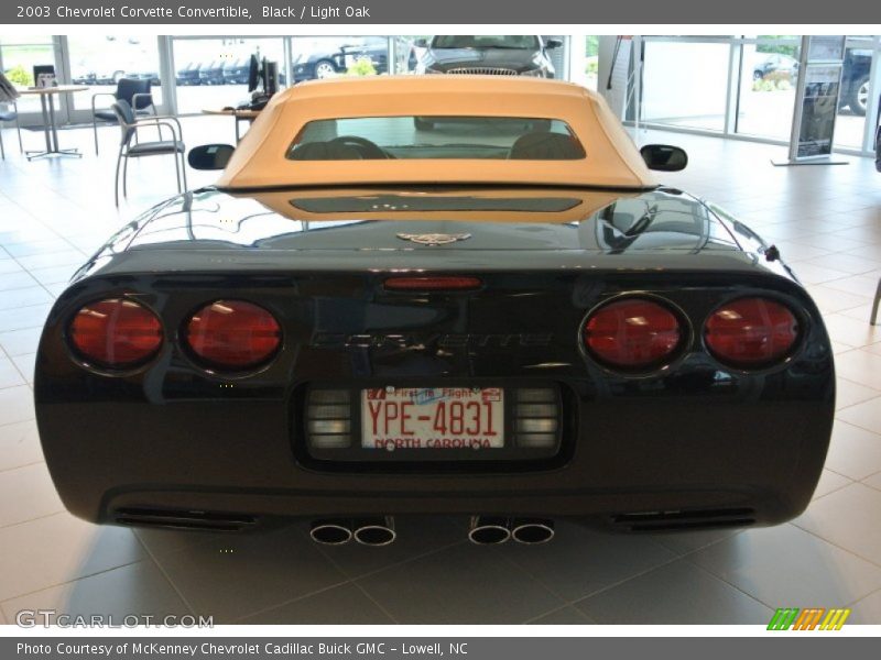Black / Light Oak 2003 Chevrolet Corvette Convertible