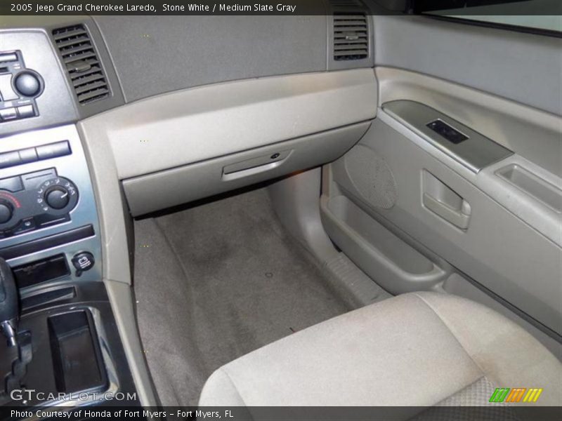 Stone White / Medium Slate Gray 2005 Jeep Grand Cherokee Laredo