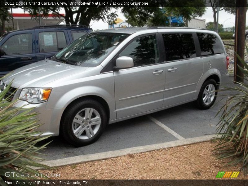 Bright Silver Metallic / Black/Light Graystone 2012 Dodge Grand Caravan Crew