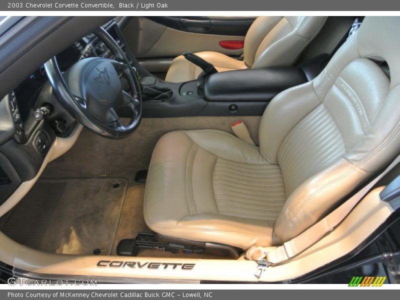 Black / Light Oak 2003 Chevrolet Corvette Convertible