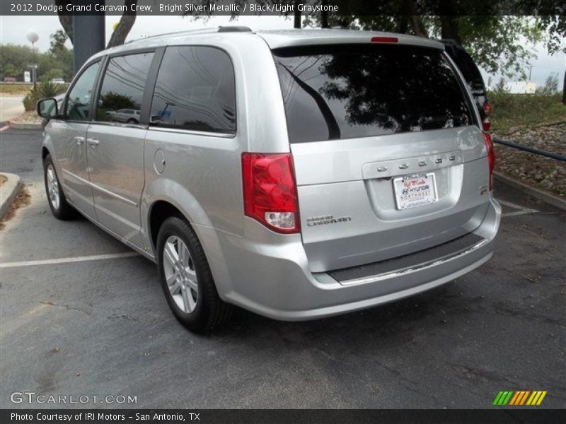 Bright Silver Metallic / Black/Light Graystone 2012 Dodge Grand Caravan Crew