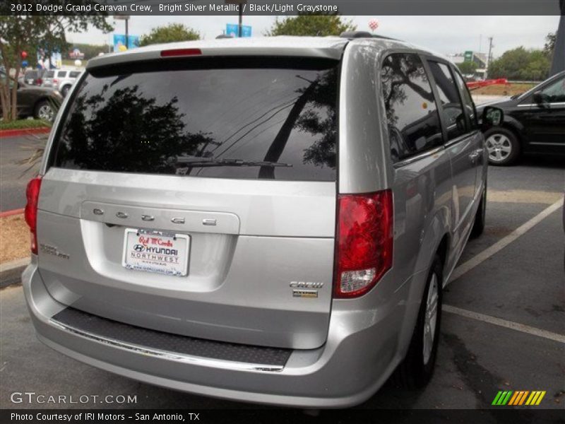 Bright Silver Metallic / Black/Light Graystone 2012 Dodge Grand Caravan Crew