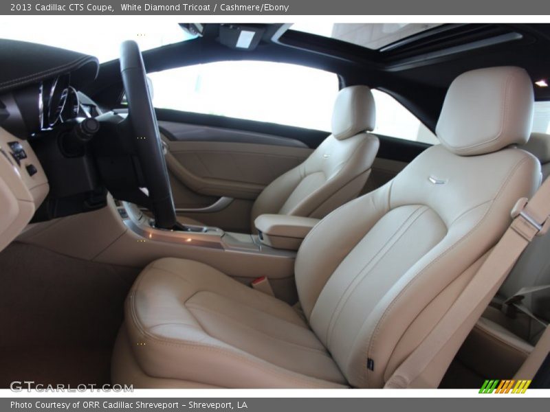 White Diamond Tricoat / Cashmere/Ebony 2013 Cadillac CTS Coupe