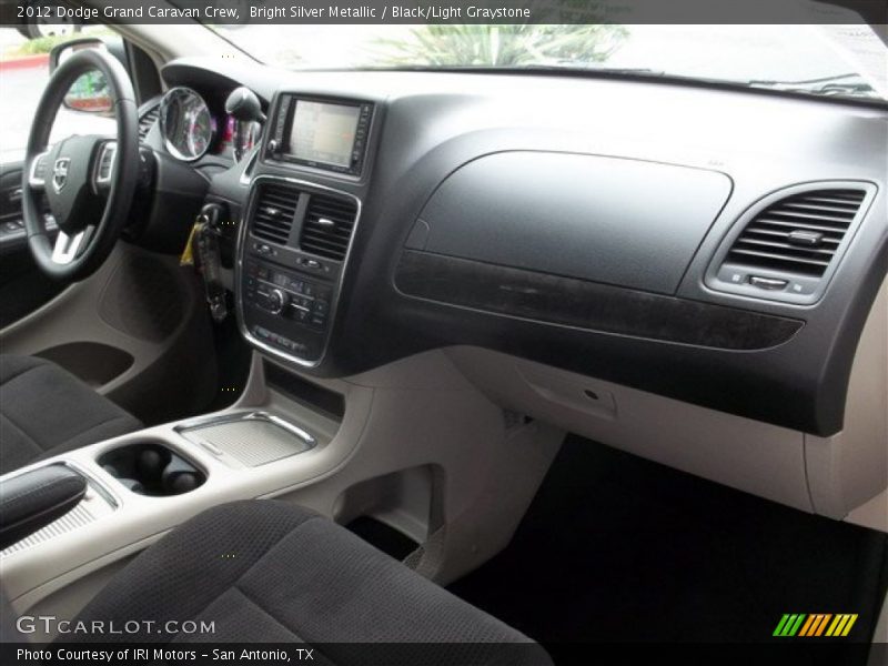 Bright Silver Metallic / Black/Light Graystone 2012 Dodge Grand Caravan Crew