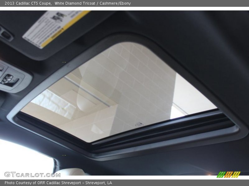 White Diamond Tricoat / Cashmere/Ebony 2013 Cadillac CTS Coupe