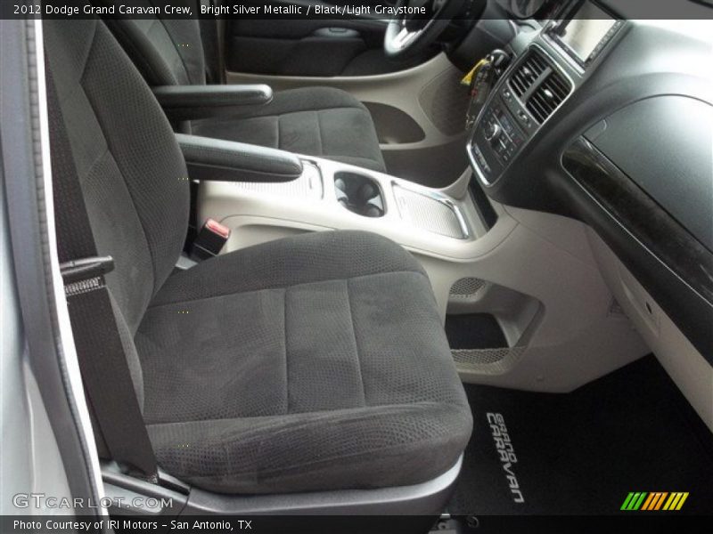 Bright Silver Metallic / Black/Light Graystone 2012 Dodge Grand Caravan Crew