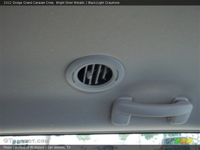 Bright Silver Metallic / Black/Light Graystone 2012 Dodge Grand Caravan Crew
