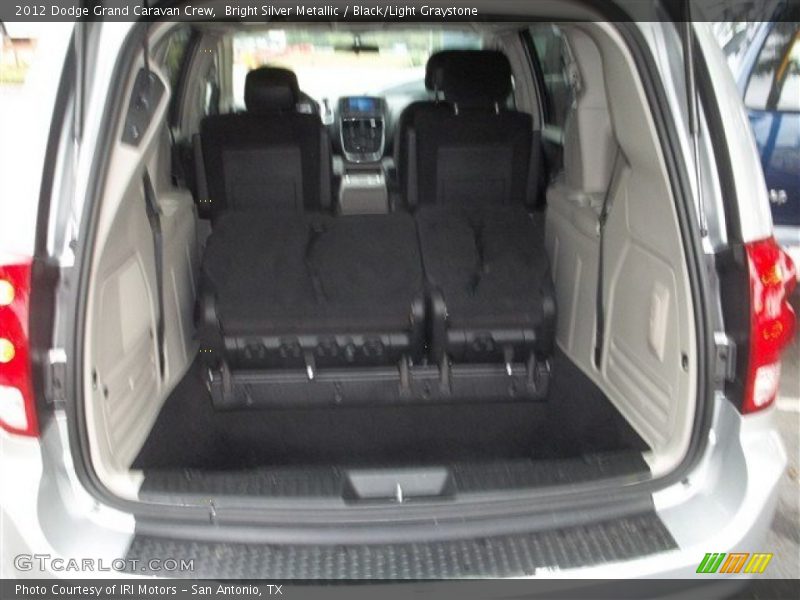 Bright Silver Metallic / Black/Light Graystone 2012 Dodge Grand Caravan Crew