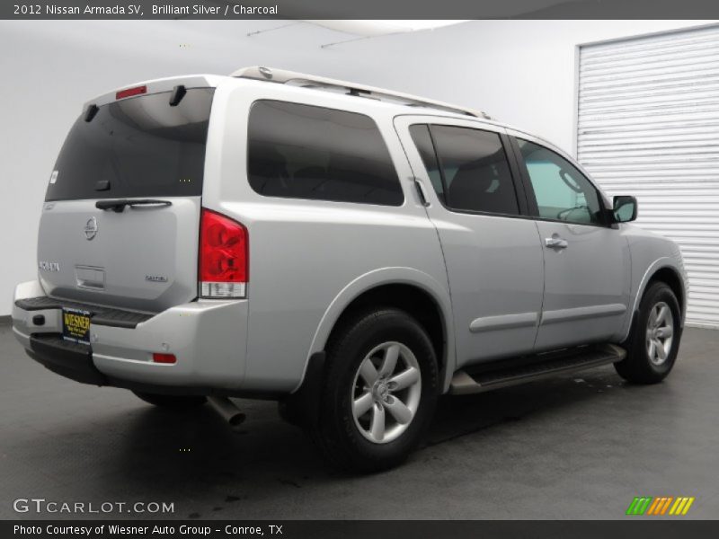 Brilliant Silver / Charcoal 2012 Nissan Armada SV