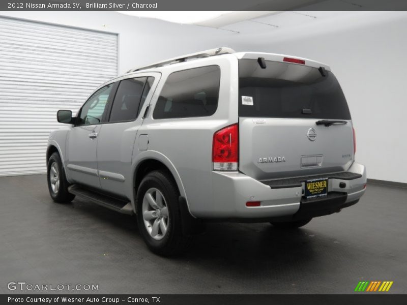 Brilliant Silver / Charcoal 2012 Nissan Armada SV