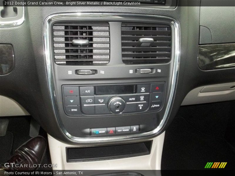 Bright Silver Metallic / Black/Light Graystone 2012 Dodge Grand Caravan Crew