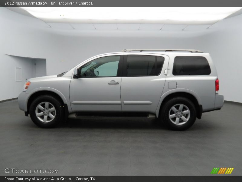 Brilliant Silver / Charcoal 2012 Nissan Armada SV