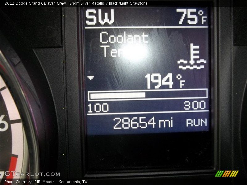 Bright Silver Metallic / Black/Light Graystone 2012 Dodge Grand Caravan Crew