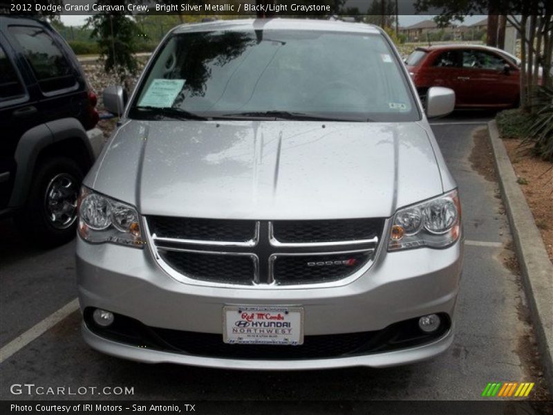 Bright Silver Metallic / Black/Light Graystone 2012 Dodge Grand Caravan Crew