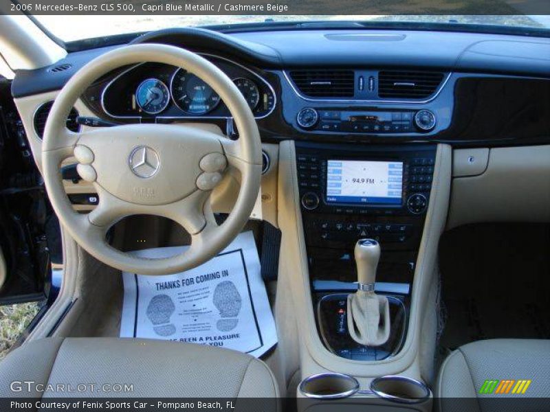 Capri Blue Metallic / Cashmere Beige 2006 Mercedes-Benz CLS 500