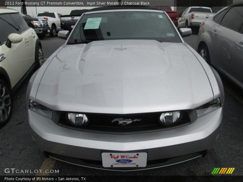 Ingot Silver Metallic / Charcoal Black 2011 Ford Mustang GT Premium Convertible