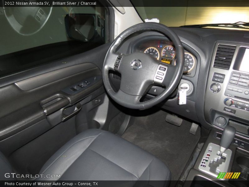 Brilliant Silver / Charcoal 2012 Nissan Armada SV