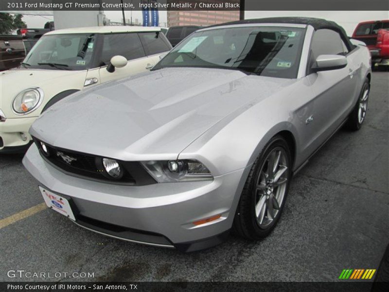 Ingot Silver Metallic / Charcoal Black 2011 Ford Mustang GT Premium Convertible