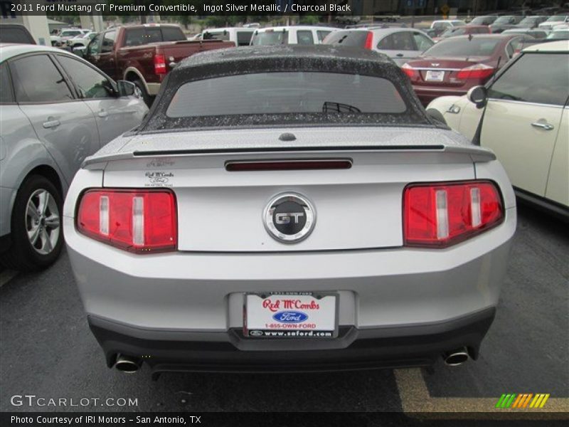 Ingot Silver Metallic / Charcoal Black 2011 Ford Mustang GT Premium Convertible