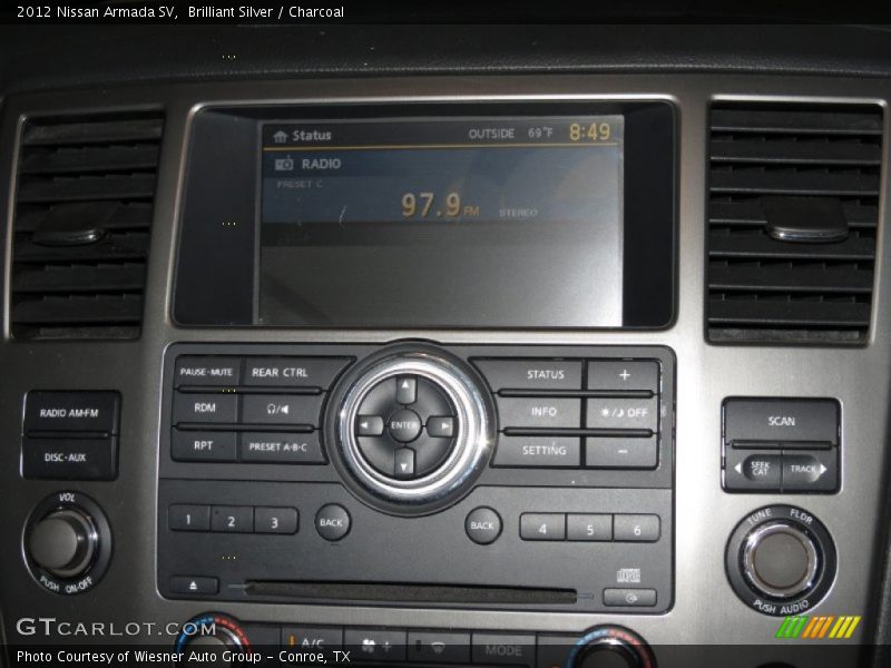 Brilliant Silver / Charcoal 2012 Nissan Armada SV