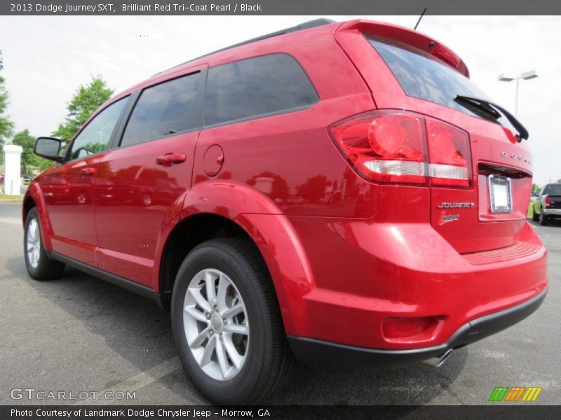 Brilliant Red Tri-Coat Pearl / Black 2013 Dodge Journey SXT