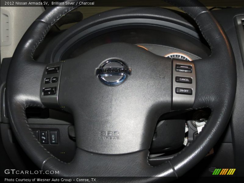 Brilliant Silver / Charcoal 2012 Nissan Armada SV