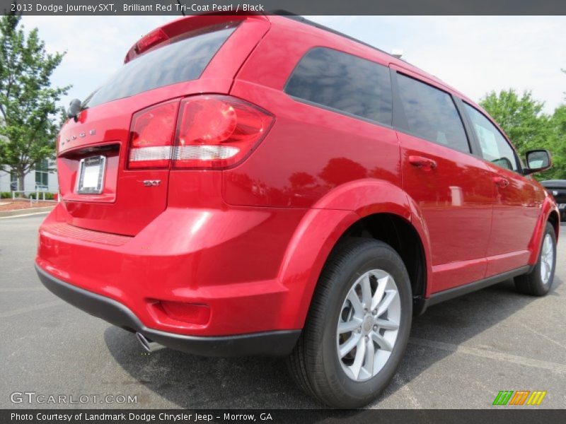Brilliant Red Tri-Coat Pearl / Black 2013 Dodge Journey SXT