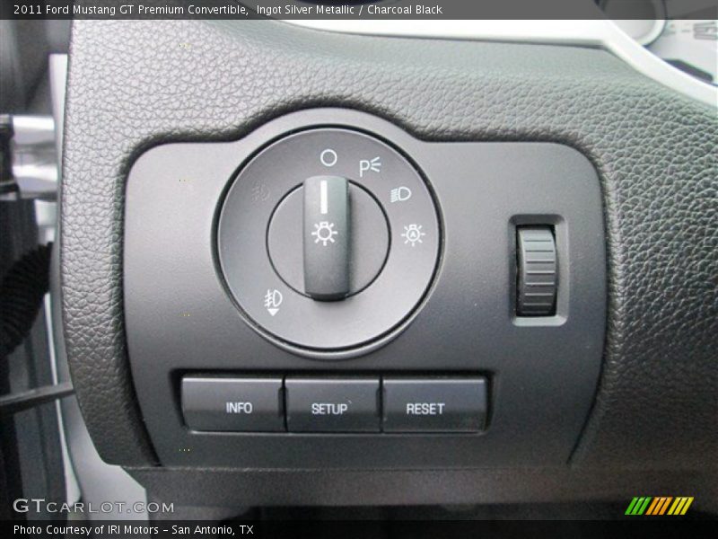 Controls of 2011 Mustang GT Premium Convertible