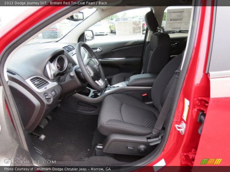 Brilliant Red Tri-Coat Pearl / Black 2013 Dodge Journey SXT
