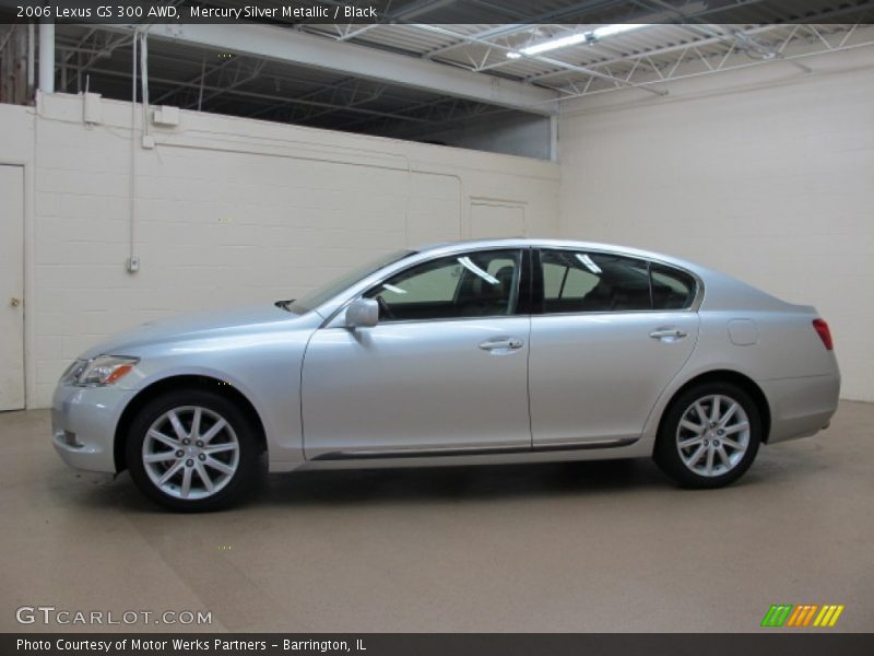 Mercury Silver Metallic / Black 2006 Lexus GS 300 AWD