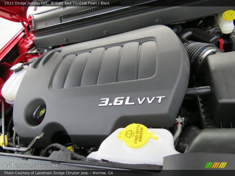Brilliant Red Tri-Coat Pearl / Black 2013 Dodge Journey SXT