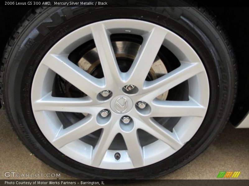 Mercury Silver Metallic / Black 2006 Lexus GS 300 AWD