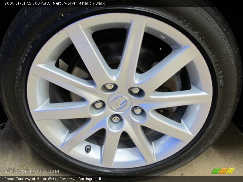 Mercury Silver Metallic / Black 2006 Lexus GS 300 AWD