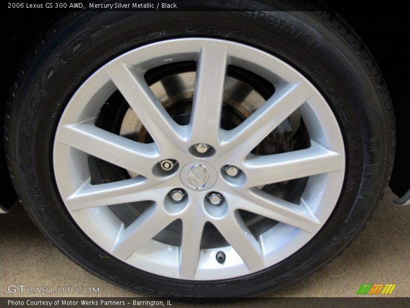 Mercury Silver Metallic / Black 2006 Lexus GS 300 AWD