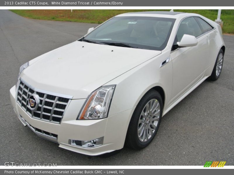 White Diamond Tricoat / Cashmere/Ebony 2013 Cadillac CTS Coupe