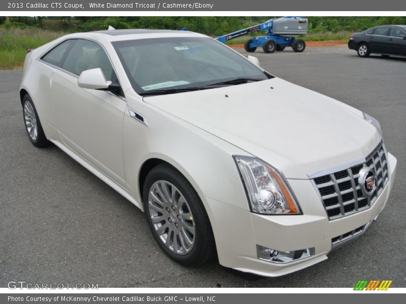 White Diamond Tricoat / Cashmere/Ebony 2013 Cadillac CTS Coupe
