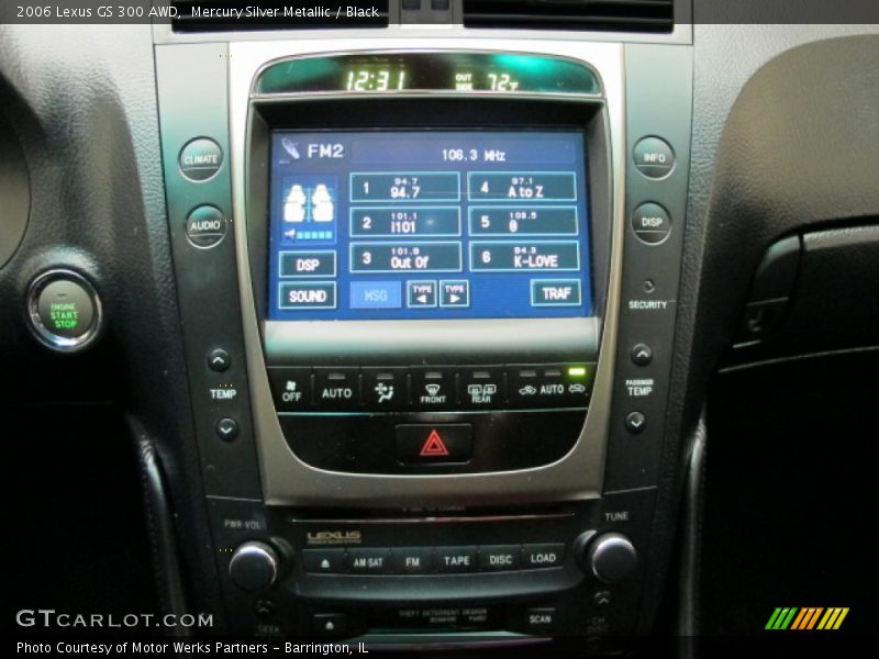 Mercury Silver Metallic / Black 2006 Lexus GS 300 AWD