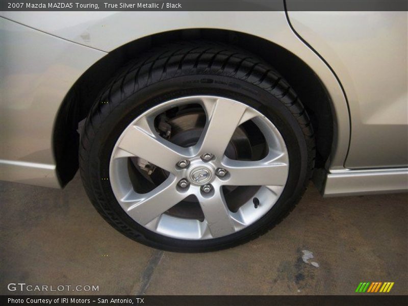 True Silver Metallic / Black 2007 Mazda MAZDA5 Touring