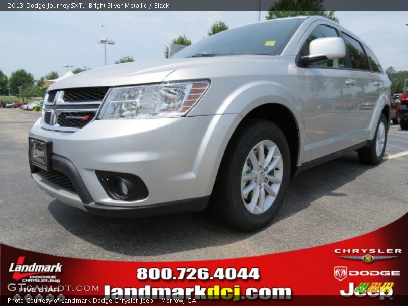 Bright Silver Metallic / Black 2013 Dodge Journey SXT