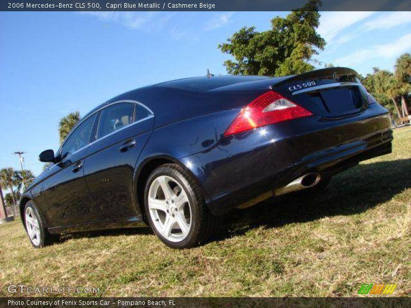 Capri Blue Metallic / Cashmere Beige 2006 Mercedes-Benz CLS 500
