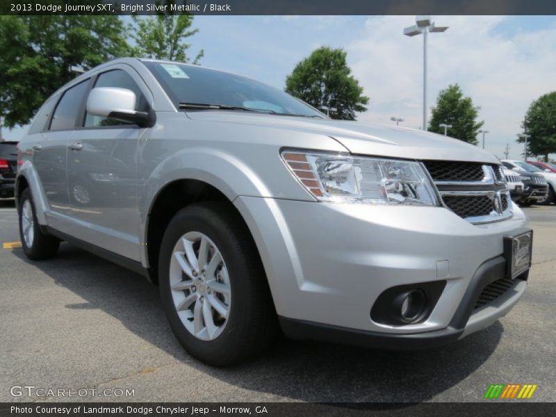Bright Silver Metallic / Black 2013 Dodge Journey SXT